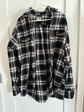 Jachs Black and White Plaid Shirt Jacket